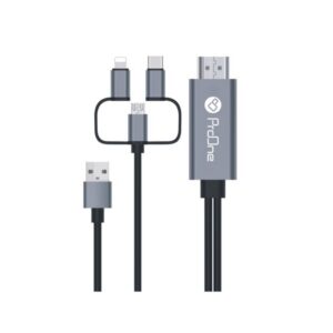 کابل تبدیل HDMI به USB-C و microUSB و Lightning پرووان مدل PCH70