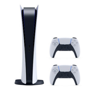 کنسول بازی سونی مدل Playstation 5 Digital Edition ظرفیت 825 گیگابایت سری 1200 ریجن3 آسیا به همراه دسته اضافه