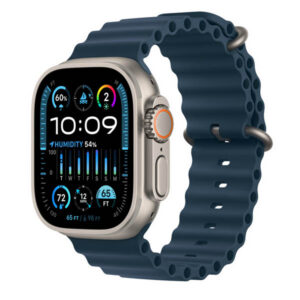 ساعت هوشمند اپل مدل اولترا 2 بدنه تیتانیومی و بند اوشن Ultra 2 Titanium Case Ocean Loop 49mm
