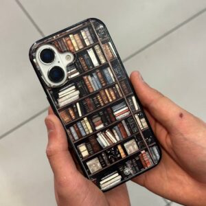 قاب موبایل آیفون کتابخانه مگ سیف دار