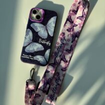 آویز موبایل طرح پروانه