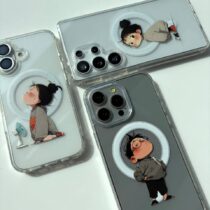 قاب موبایل دختر ادایی و دختر لوس و پسر اخمو