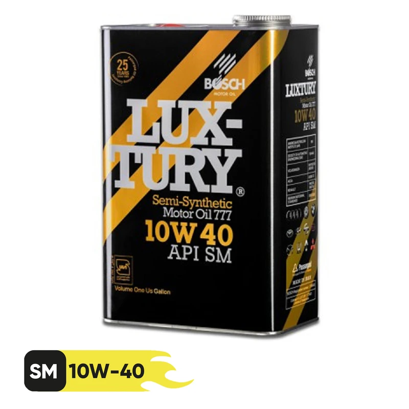روغن موتور 10W-40 بوش مدل لاکچری SM حجم 4 لیتر